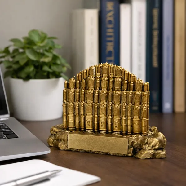 Golden_Resin_Hawa_Mahal_Miniature_Statue_Showpiece
