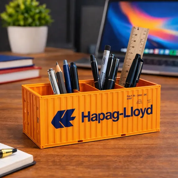 Orange_Pla_Plastic_Industrial_Cargo_Container_Desk_Organizer_Pen_Holder