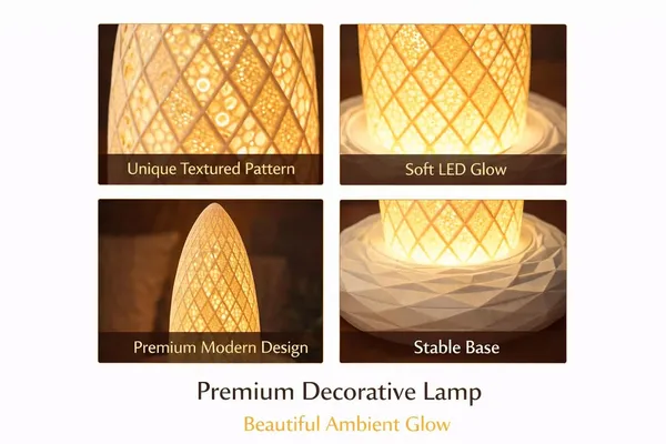 White__Textured_Gherkin_London_Led_Table_Lamp
