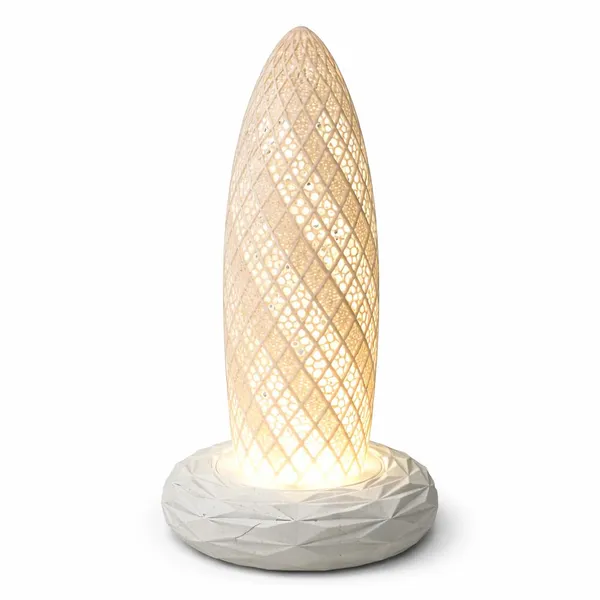 White__Textured_Gherkin_London_Led_Table_Lamp