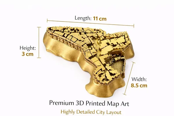 Golden_Pla_Plastic_Rajasthani_Jaisalmer_Fort_3D_Map_Showpiece
