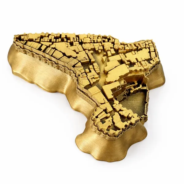 Golden_Pla_Plastic_Rajasthani_Jaisalmer_Fort_3D_Map_Showpiece