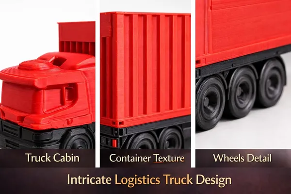 Red_Container_Truck_6_Inch_Miniature_Desk_Model