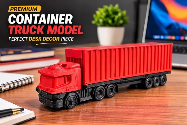 Red_Container_Truck_6_Inch_Miniature_Desk_Model