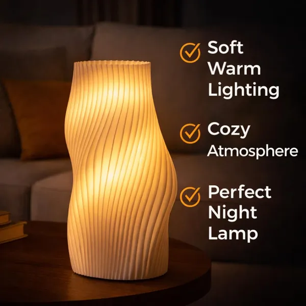 White_Pla_Plastic_Modern_Wave_Sculptural_Decorative_Table_Lamp