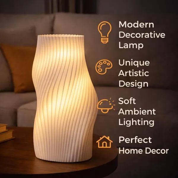 White_Pla_Plastic_Modern_Wave_Sculptural_Decorative_Table_Lamp