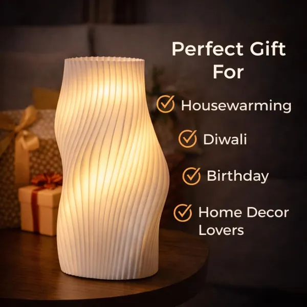 White_Pla_Plastic_Modern_Wave_Sculptural_Decorative_Table_Lamp