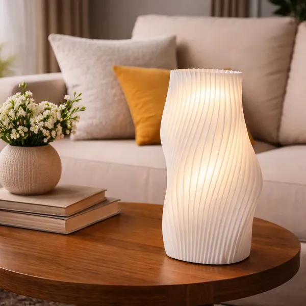 White_Pla_Plastic_Modern_Wave_Sculptural_Decorative_Table_Lamp