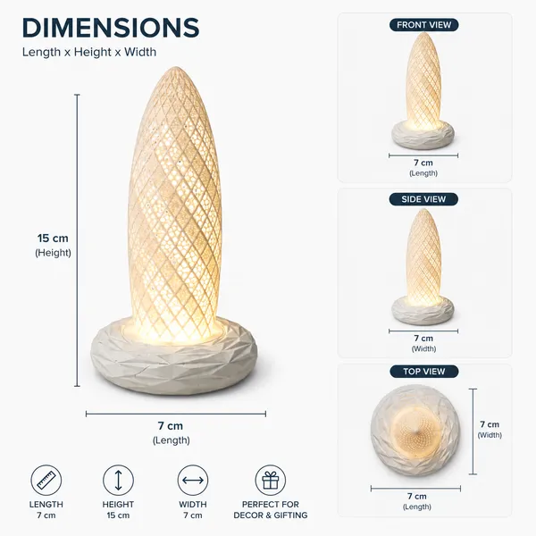 White__Textured_Gherkin_London_Led_Table_Lamp