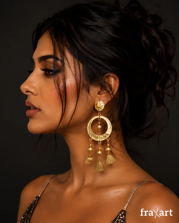 Brass_Crescent_Triplet_Earrings