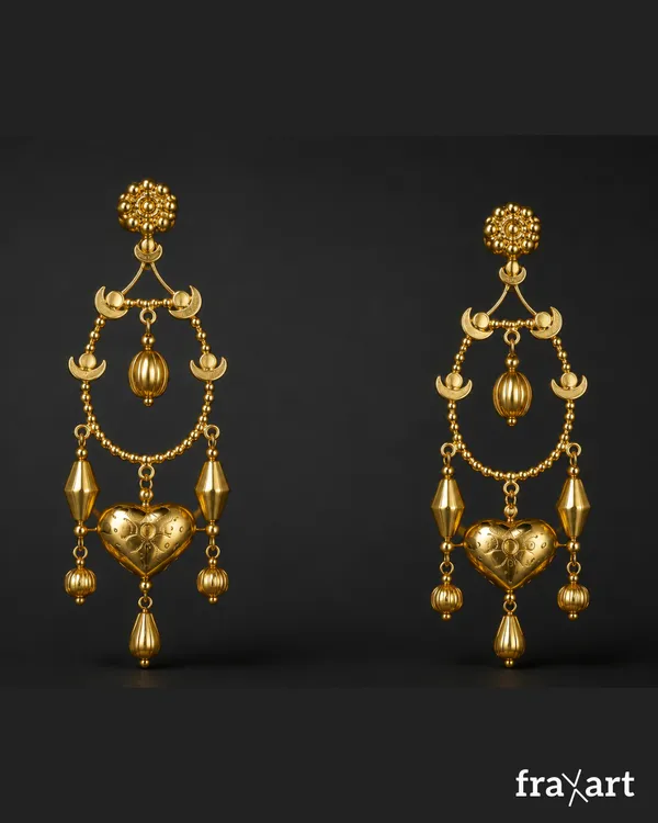Brass_Teardrop_Heart_Earring