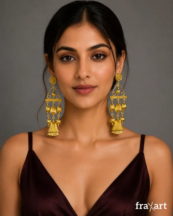 Brass_Triplet_Earrings