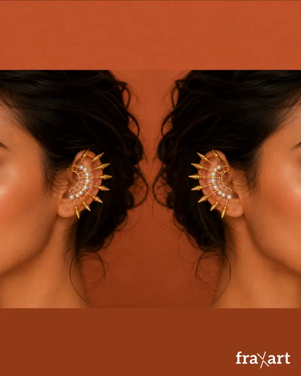 Brass_&_Pearl_Spearhead_Earrings