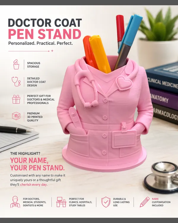 Customised_Doctor_Coat_Penstand