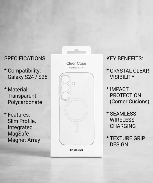 Cover_World_Clear_Polycarbonate_Magsafe_Back_Cover_For_Samsung_Galaxy_S24_&_S25