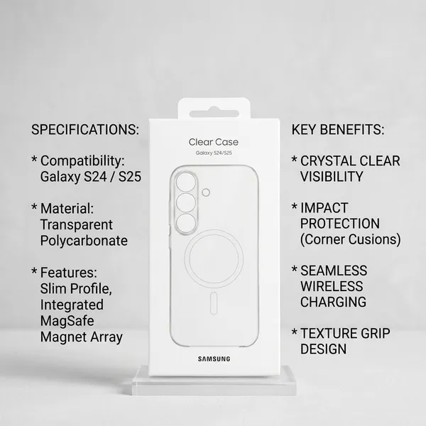 Cover_World_Clear_Polycarbonate_Magsafe_Back_Cover_For_Samsung_Galaxy_S24_&_S25