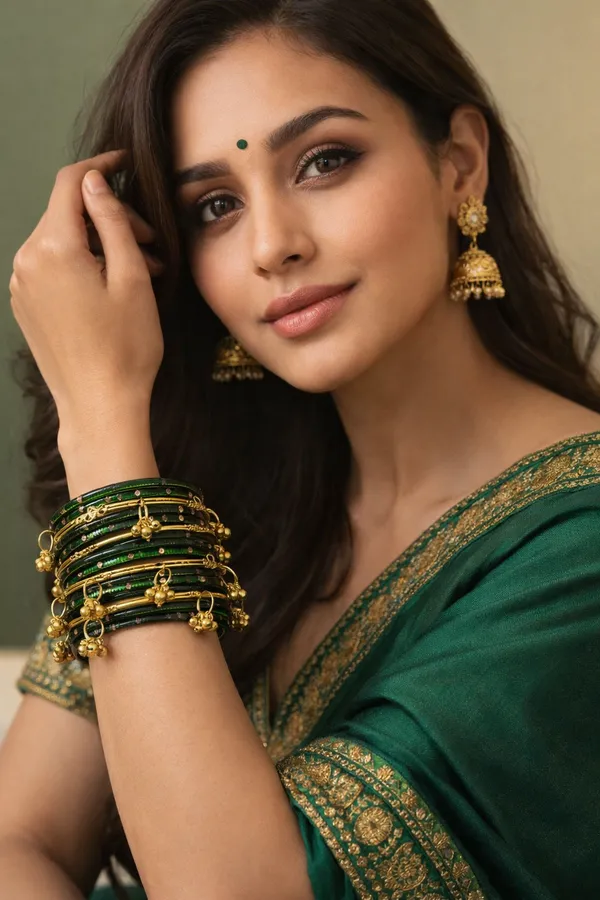 KASHMIRI_Multicolor_Glass_With_Stones_Bracelet_Set_For_Women