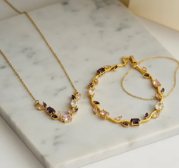 Gold_Plated_Anti_Tarnish_Stainless_Steel_Bracelet_And_Necklace_For_Women