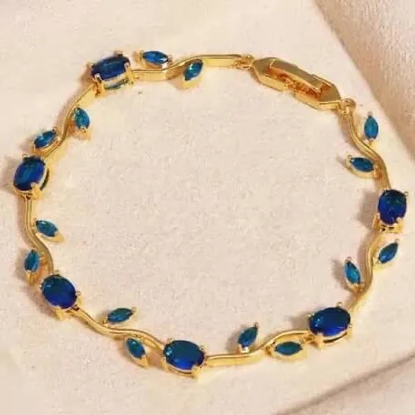 Blue__TULIP_BRACELET_&_Gold_Plated_Anti_Tarnish_Stainless_Steel_Bracelet_For_Women