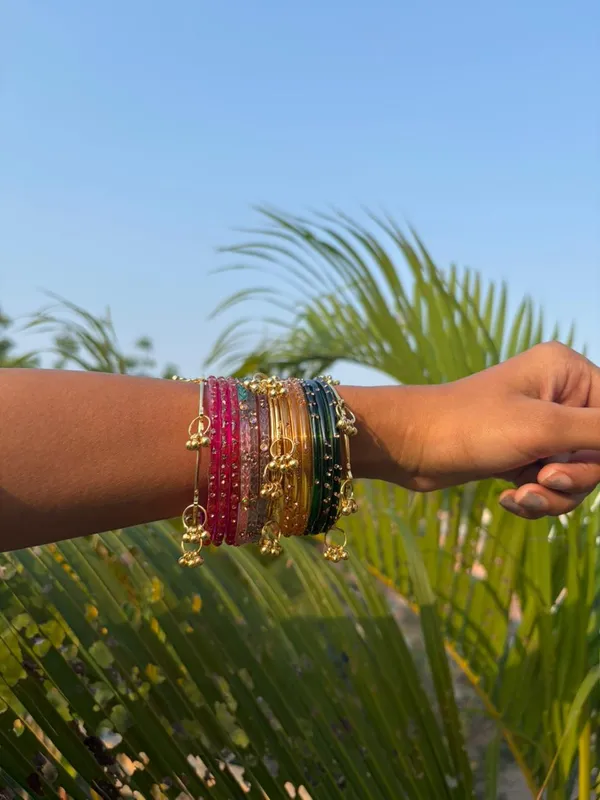 Multicolor_Glass_With_Stones_Bracelet_Set_For_Women