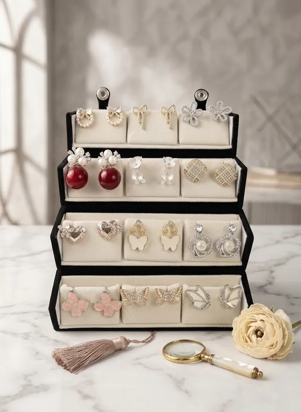 Multicolor_Anti_Tarnish_Stainless_Steel_Earring_Set_For_Women_(Pack_Of_12_)