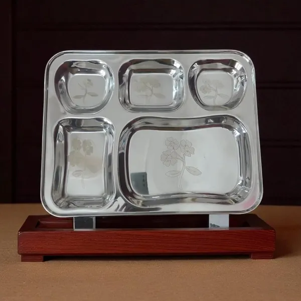 Silver_Stainless_Steel_Premium_Dinner_Plate_And_Bhojan_Thali_For_Kitchen