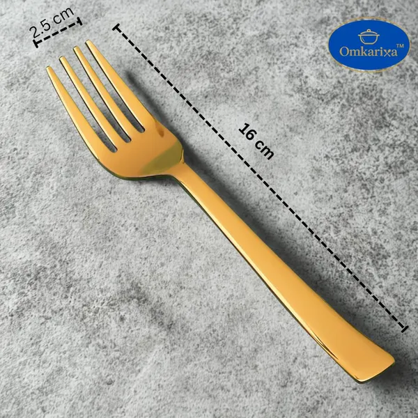 Gold_Stainless_Steel_Premium_Fork_Set_For_Kitchen