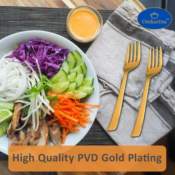 Gold_Stainless_Steel_Premium_Fork_Set_For_Kitchen