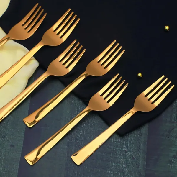Gold_Stainless_Steel_Premium_Fork_Set_For_Kitchen