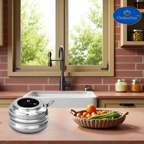 Silver_Stainless_Steel_Premium_Ghee_Container_And_Pickle_Jar_And_Oil_Pot_For_Kitchen