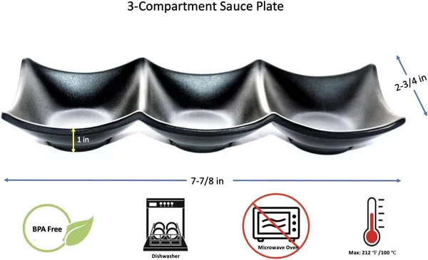 Black_Melamine_Premium_Snack_Serving_And_Dip_Platter_Tray_For_Kitchen