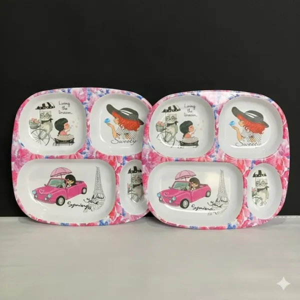Multicolor_Melamine_Premium_Partition_Plate_And_Dinner_Plate_For_Kitchen