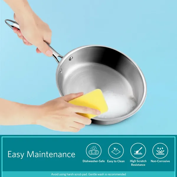 OMKARIXA_Platinum_Triply_Stainless_Steel_Frying_Pan_1_Litre,_22_cm_|_2.5_mm_Thick_Tri-Ply_Cookware