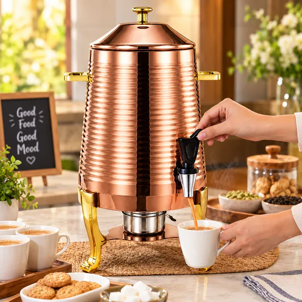 OMKARIXA_3.5_Gallon_Stainless_Steel_Beverage_Dispenser,_Hot_Drink_Urn_for_Tea,_Coffee,_Milk_&_Water,_for_Buffet,_Parties_and_Catering