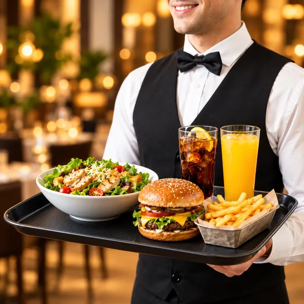 OMKARIXA_Black_Rectangular_Anti-Skid_Serving_Tray,_15_x_20_Inch,_Salver_for_Home,_Hotel,_Restaurant_&_Catering