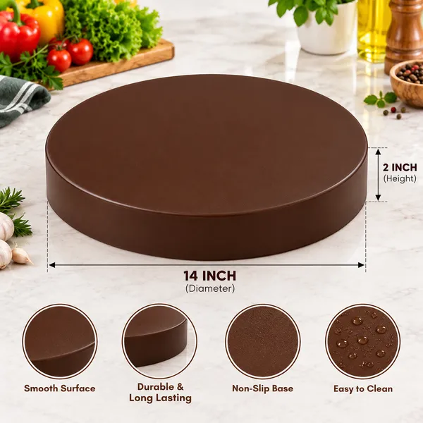 OMKARIXA_Brown_HDPE_Chopping_Board,_14_×_2_Inch,_Food_Preparation_Cutting_Board_for_Kitchen