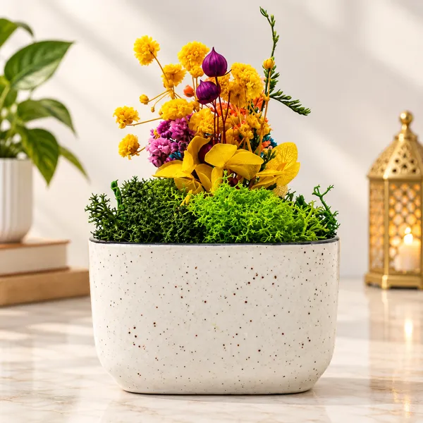 OMKARIXA_Ceramic_Forest_Bowl,_Decorative_Nature-Inspired_Bowl_for_Home_Decor,_Tabletop_Styling,_Living_Room,_Office_&_Shelf_Decoration