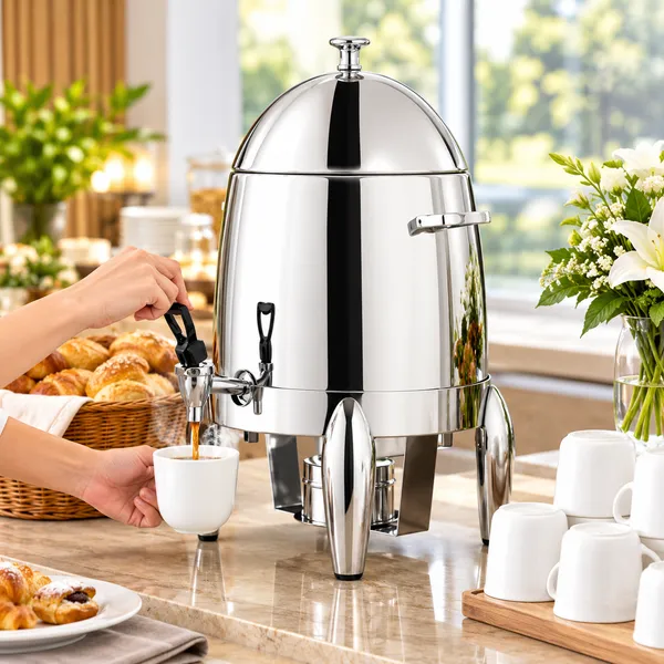 OMKARIXA_Commercial_Beverage_Dispenser,_3_Gallon_Stainless_Steel_Hot_&_Cold_Drink_Urn_with_Spigot,_Ice_Core_and_Fuel_Holder_for_Juice,_Tea,_Milk_&_Parties