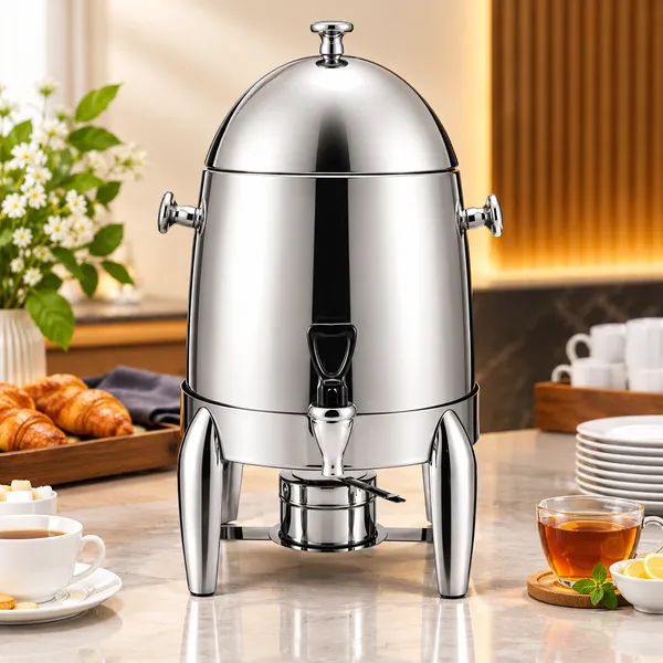 OMKARIXA_Commercial_Beverage_Dispenser,_3_Gallon_Stainless_Steel_Hot_&_Cold_Drink_Urn_with_Spigot,_Ice_Core_and_Fuel_Holder_for_Juice,_Tea,_Milk_&_Parties