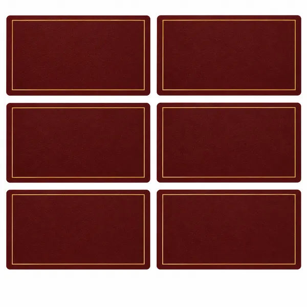 OMKARIXA_Leatherette_Placemat_Set_of_6,_45_x_30_cm,_Decorative_Dining_Table_Mats_with_Gift_Packing