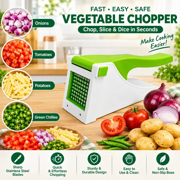 OMKARIXA_Manual_Vegetable_Chopper_with_French_Fries_Cutter,_Multi-Blade_Kitchen_Slicer_for_Potato,_Onion,_Carrot,_Cucumber_&_Salad