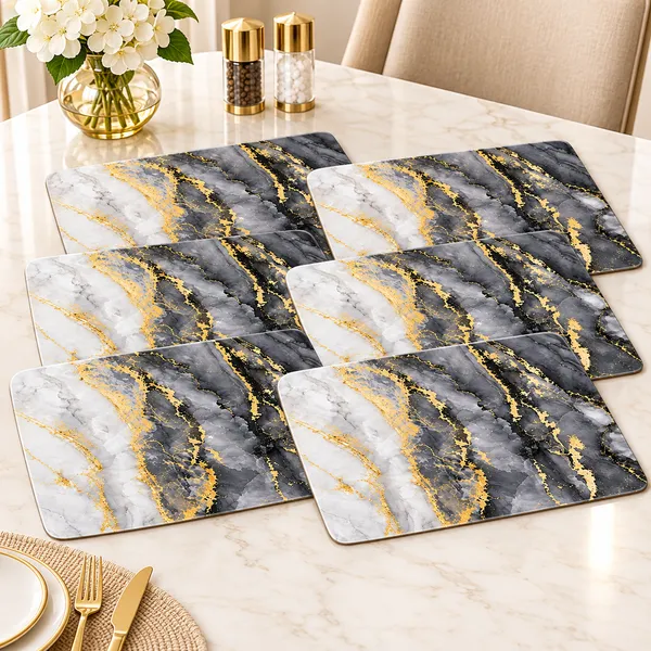 OMKARIXA_Marble_Touch_Placemat_Set_of_6,_45_x_30_cm,_Decorative_Dining_Table_Mats_for_Kitchen_and_Home
