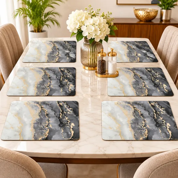 OMKARIXA_Marble_Touch_Placemat_Set_of_6,_45_x_30_cm,_Decorative_Dining_Table_Mats_for_Kitchen_and_Home