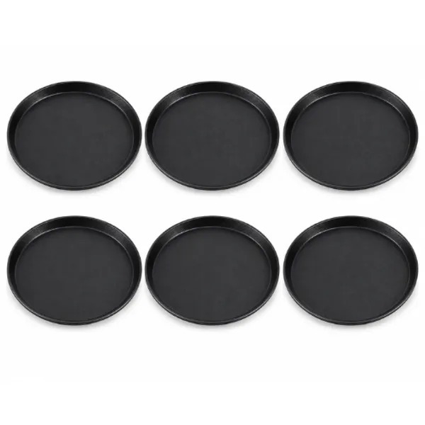 OMKARIXA_Non-Slip_Round_Serving_Tray_14_Inch_|_Anti-Skid_Food_Service_Tray_for_Hotels,_Restaurants,_Cafes_&_Bars_|_Black