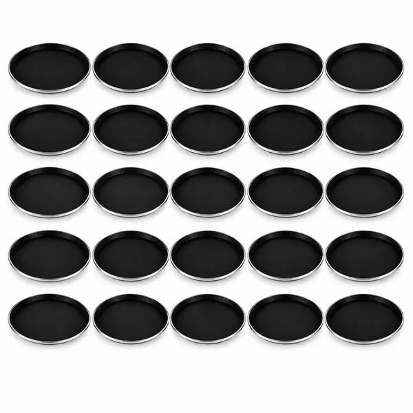 OMKARIXA_Stainless_Steel_Serving_Tray_14_Inch,_Black_Anti-Skid_Ring_Salver_for_Home,_Hotel,_Restaurant_&_Catering