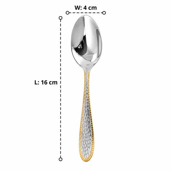 OMKARIXA_Stainless_Steel_Textured_Spoons_Set_of_6,_Gold_Bordered_Decorative_Spoons_for_Tea,_Coffee,_Desserts_&_Everyday_Use