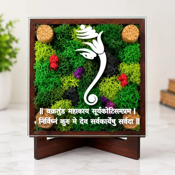 OMKARIXA_Ganesha_Mantra_Frame_10_x_10_cm_(4_x_4_Inch),_MDF_Frame_with_Clear_Acrylic_Cover,_Vastu_Decor_for_Home_&_Office,_Lord_Ganesha_Blessings_&_Prosperity_Gift