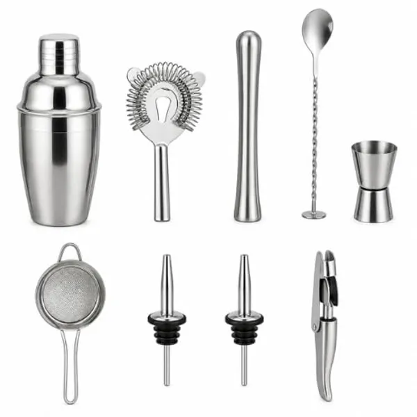 11_Pcs_Bar_Set_Silver