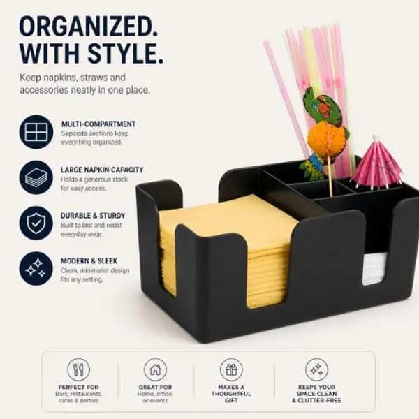 Bar_Caddy/Bar_Condiment_Caddy_Organizer_with_Napkin_Holder_&_Straw_Holder_|_6_Compartments