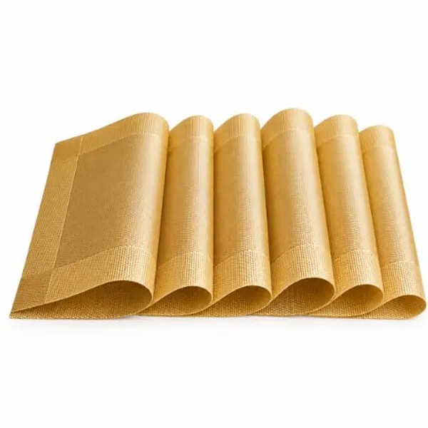 OMKARIXA_Placemats_Set_of_6_for_Dining_Table_|_PVC_Vinyl_Table_Mats_|_Heat_Resistant,_Non-Slip_&_Washable_Dining_Table_Placemats_|_Anti-Skid_Place_Mats_45_x_30_cm